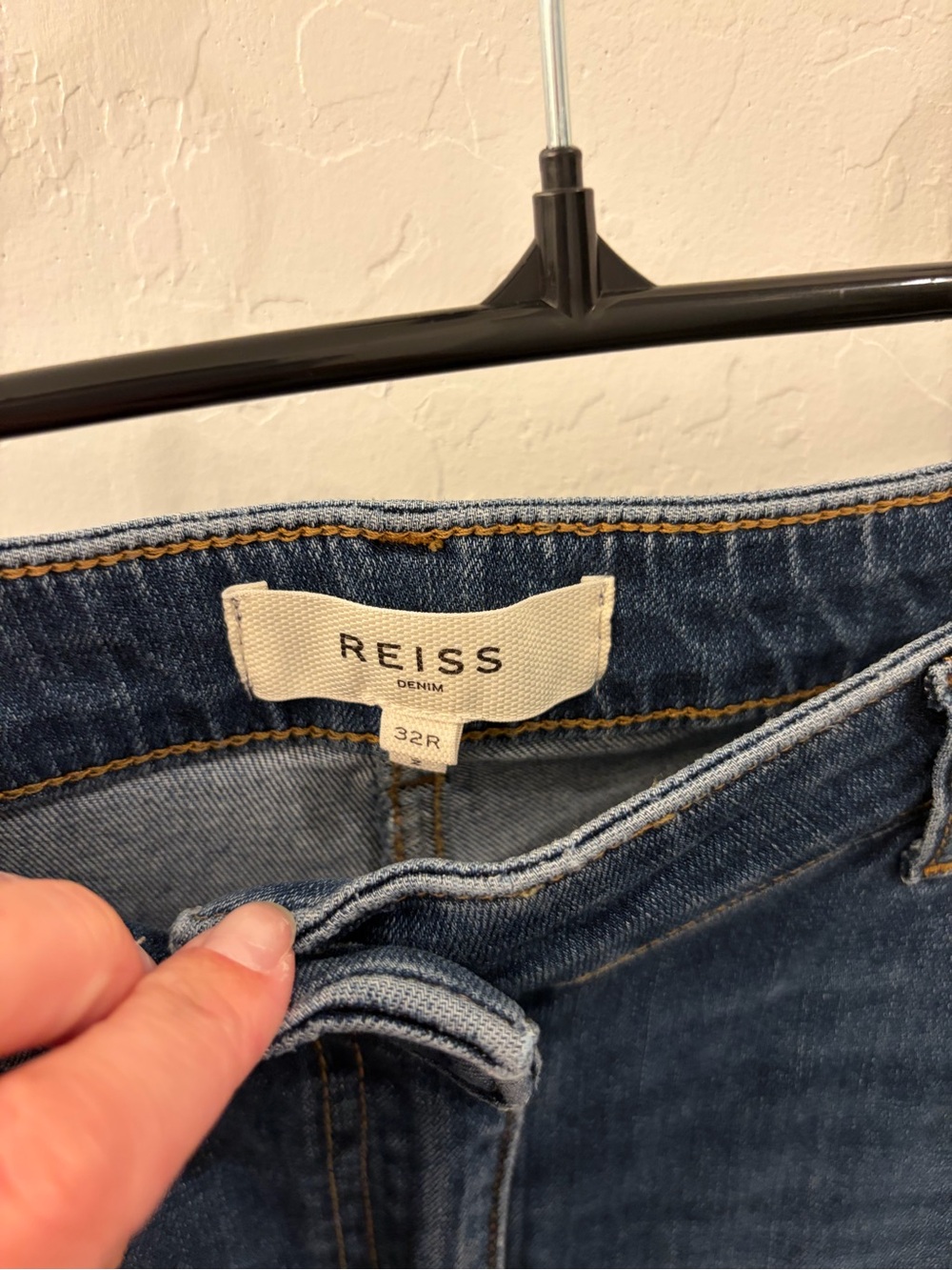 Reiss Women's Dark Blue Flare Jeans - Picture 3 of 6